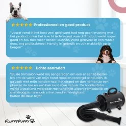 FluffyPuffy Professionele Hondenföhn Met 3 Opzetstukken - Waterblazer Voor Honden - Hondendroger - 2800 W Verstelbaar Vermogen - Stil Design - Met Gratis Hondenborstel - Zwart -Dierenwinkel 1200x1200 279