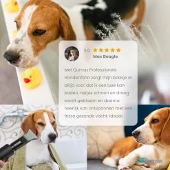 Qumax Professionele Hondenföhn Met 4 Opzetstukken – Waterblazer Voor Honden – Stil Design – Compact En Modern - Zwart -Dierenwinkel 1200x1200 293