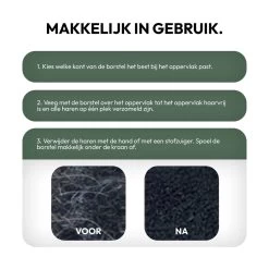 STACK Huisdierhaar Verwijderaar | Rubber - Pluizenborstel - Ontpluizer - Meubelborstel - Ontharingsborstel - Kledingborstel - Hondenhaar En Kattenhaar Verwijderen - Haarverwijderaar - Haren Verwijderen - Honden En Katten Borstel - Hondenkam -Dierenwinkel 1200x1200 338