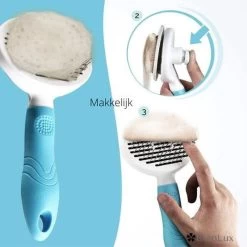 Merkloos Dierenborstel - Haarborstel Huisdieren - Borstel Voor Vacht Huisdier - Borstel Kat - Borstel Hond - Makkelijk Haar Verwijderen Met één Klik - Inclusief Speeltje - Kam Huisdier - Vachtverzorging - Massage -Dierenwinkel 1200x1200 365