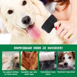Mister Mill Slickerborstel Kat Hond - Hondenborstel Langharig Kortharig - Haarverwijderaar Voor Huisdieren - Kattenhaar Verwijderaar -Dierenwinkel 1200x1200 390