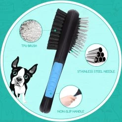 Nobleza 3 Delige Hondenborstel Set – Hondenkam - Kattenkam - Borstels – Dierverzorging - Dierenverzorging - Blauw -Dierenwinkel 1200x1200 408