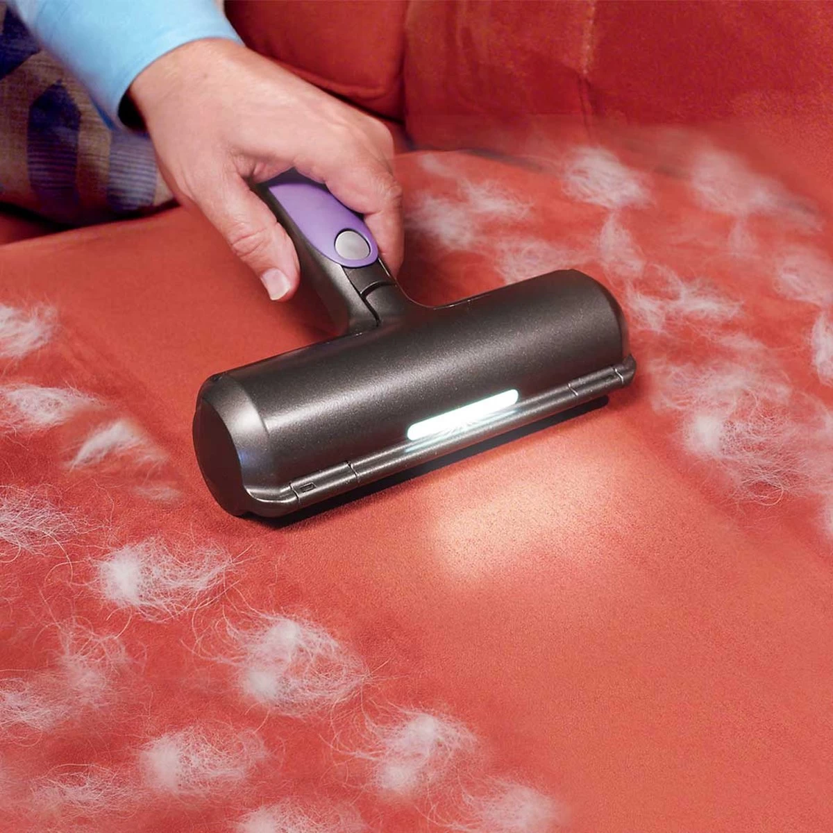 FurDaddy Batterij-aangedreven - Huisdier Haar Verwijderaar Voor Kleding - Herbruikbare Pluizenroller Voor Moeiteloze Verwijdering Van Kattenhaar & Hondenhaar - Zelfreinigende Pluizenborstel Voor Tapijt, Bank, Auto, Bed 4 FurDaddy Batterij-aangedreven - Huisdier Haar Verwijderaar Voor Kleding - Herbruikbare Pluizenroller Voor Moeiteloze Verwijdering Van Kattenhaar & Hondenhaar - Zelfreinigende Pluizenborstel Voor Tapijt, Bank, Auto, Bed - Afbeelding 2