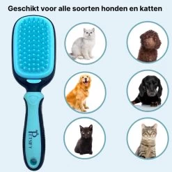 Petsify - Dierenborstel - Professionele 5 In 1 Hondenborstel - Voor Hond En Kat - Tweezijdig - Hondenkam - Kattenborstel - Kattenkam -Dierenwinkel 1200x1200 449