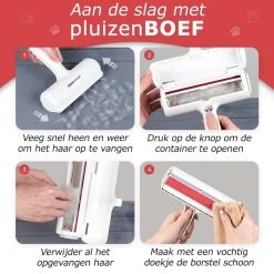PluizenBOEF® Huisdierhaar Verwijderaar - Haarverwijderaar Voor Huisdieren - Hondenhaar - Kattenhaar - Pluizenborstel -Dierenwinkel 1200x1200 485