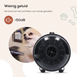 MiMOPETS® Hondenföhn Met 4 Opzetstukken – Waterblazer Voor Honden Met Geluiddemper -Hondendroger - Zwart -Dierenwinkel 1200x1200 576