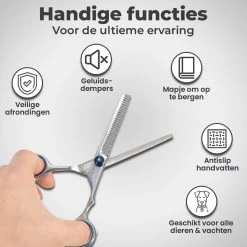 VoordeelShop 7-Delige Huisdier Knipset Met Etui - Trimmen Hond - Honden Schaar - Effileerschaar Hond - Huisdier Trimmer - Huisdier Knippen - Knipschaar Haar - Haar Schaar - Kapper - Kapperset - Scharenset -Dierenwinkel 1200x1200 617