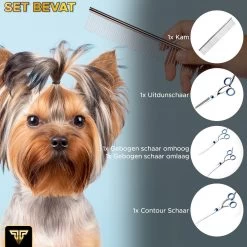 Toivo Schaar Voor Dieren - Zilver - Effileerscharen - Honden Scharenset - Dierenschaar - Set 5 Stuks - Trimscharen - Trimset - Uitdunschaar Hond - Schaar Honden -Dierenwinkel 1200x1200 626