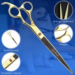 Scharenset Hond - 8-Delige Scharenset - Hondenschaar - Trimset - Trimschaar Voor Honden - Huisdier Knipset - Effileerschaar Hond - Goud 16 Scharenset Hond - 8-Delige Scharenset - Hondenschaar - Trimset - Trimschaar Voor Honden - Huisdier Knipset - Effileerschaar Hond - Goud -Dierenwinkel 1200x1200 636