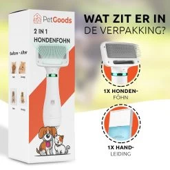 PetGoods 2-in-1 Hondenföhn – Föhn & Borstel - Honden & Katten - Low Noise -Dierenwinkel 1200x1200 652