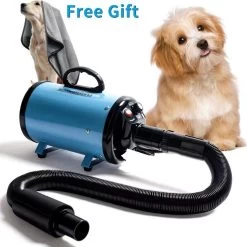 Merkloos Edward&DeVries Professionele Hondenföhn Met 4 Opzetstukken – Waterblazer Voor Honden – Stil Design – Krachtig + Extra Filter & Droogdoek - Blauw -Dierenwinkel 1200x1200 676