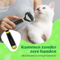 Mister Mill Professionele 2-Zijdige Ondervacht Kam Voor Hond En Kat – Honden/Kattenborstel – Klittenkam – 9,5 Cm. -Dierenwinkel 1200x1200 715