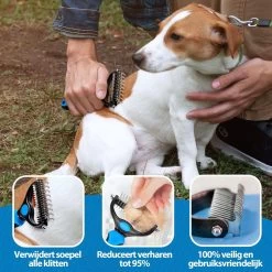 Hoogwaardige 2-Zijdige Hondenkam Hondenborstel Borstel Hond Klittenkam - Ondervacht Kam - Honden Borstel - Honden Kam - Hondenborstel Langharig - Hondenborstel Kortharig - Verwijdert Klitten - Voorkomt Verharing - Blauw - Woodoro 12 Hoogwaardige 2-Zijdige Hondenkam Hondenborstel Borstel Hond Klittenkam - Ondervacht Kam - Honden Borstel - Honden Kam - Hondenborstel Langharig - Hondenborstel Kortharig - Verwijdert Klitten - Voorkomt Verharing - Blauw - Woodoro -Dierenwinkel 1200x1200 748