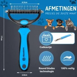 Hoogwaardige 2-Zijdige Hondenkam Hondenborstel Borstel Hond Klittenkam - Ondervacht Kam - Honden Borstel - Honden Kam - Hondenborstel Langharig - Hondenborstel Kortharig - Verwijdert Klitten - Voorkomt Verharing - Blauw - Woodoro 14 Hoogwaardige 2-Zijdige Hondenkam Hondenborstel Borstel Hond Klittenkam - Ondervacht Kam - Honden Borstel - Honden Kam - Hondenborstel Langharig - Hondenborstel Kortharig - Verwijdert Klitten - Voorkomt Verharing - Blauw - Woodoro -Dierenwinkel 1200x1200 750