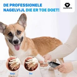 Vulpes Pets® Elektrische Nagel Vijl Voor Huisdieren - Knipper - Schaar - Trimmer - Oplaadbaar - Draadloos - Diamant Vijlkop - Voor Honden, Katten En Dieren - PRO - Zwart -Dierenwinkel 1200x1200 764