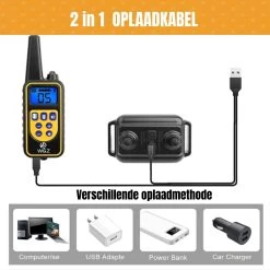 W&Z® Anti Blafband Inclusief Afstandsbediening- 3-60KG - Diervriendelijk - Zonder Schok - Vibratie/Audio/Licht - Anti Blaf Band - Water Bestendig -Dierenwinkel 1200x1200 847