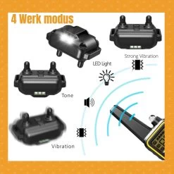 W&Z® Anti Blafband Inclusief Afstandsbediening- 3-60KG - Diervriendelijk - Zonder Schok - Vibratie/Audio/Licht - Anti Blaf Band - Water Bestendig -Dierenwinkel 1200x1200 848