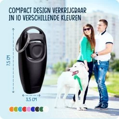 VEDIC® - Luxe Clicker Met Fluit - Clickertraining Voor Honden - Zwart - Bevestigingsring - Fluit - Hondentraining -Dierenwinkel 1200x1200 885