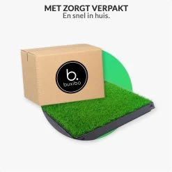 Merkloos Hondentoilet Kunstgras Met Bak - Indoor Dierentoilet - Uitneembare Opvangbak - Puppy Training Pets - Outdoor/Balkon/Tuin/Indoor Toilet - 50x64 Cm -Dierenwinkel 1200x1200 890
