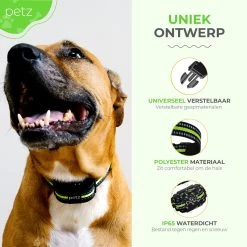 Petz - Anti Blafband - Anti Blafband Voor Kleine En Grote Honden - 5-55 KG - Vibratie En Audio - Diervriendelijk - GEEN Schokken - Opvoedingshalsband Zonder Schok En Diervriendelijk - Waterdicht - Oplaadbaar -Dierenwinkel 1200x1200 898