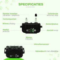 Petz - Anti Blafband - Anti Blafband Voor Kleine En Grote Honden - 5-55 KG - Vibratie En Audio - Diervriendelijk - GEEN Schokken - Opvoedingshalsband Zonder Schok En Diervriendelijk - Waterdicht - Oplaadbaar -Dierenwinkel 1200x1200 900