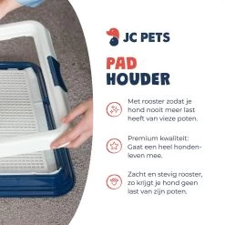 JC Pets Premium Pad Houder Met Rooster - Inclusief 20 Puppy Training Pads - Hondentoilet - Zindelijkheidstraining Hond -Dierenwinkel 1200x1200 904