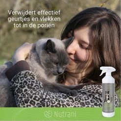 Nutrani Geurverwijderaar, 750 Ml, Natuurlijke Enzymreiniger Als Gebruiksklare Spray Met Biologische Werking, Verwijdert Geurtjes, Urine, Poep En Vlekken Van Honden En Katten -Dierenwinkel 1200x1200 944