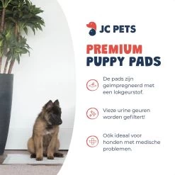 JC Pets Premium Puppy Training Pads - Hondentoilet - Zindelijkheidstraining Hond - 100 Stuks - 60 X 45 Cm -Dierenwinkel 1200x1200 958