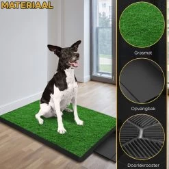 Toivo HondenToilet Kunstgras - Zwart - Geurafstotend - 62 X 49 X 6.6 CM - Honden Wc Outdoor - Zindelijkheidstraining Hond - Puppy Pads - Dierentoilet -Dierenwinkel 1200x1200 987