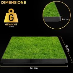 Toivo HondenToilet Kunstgras - Zwart - Geurafstotend - 62 X 49 X 6.6 CM - Honden Wc Outdoor - Zindelijkheidstraining Hond - Puppy Pads - Dierentoilet -Dierenwinkel 1200x1200 991