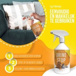 Petsly Urine Stop Spray - Dierentoilet - Voor Zindelijkheid Training, Puppytraining. Voorkomt Markeren - 500ml -Dierenwinkel 1200x1200 995