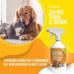 Petsly Urine Stop Spray - Dierentoilet - Voor Zindelijkheid Training, Puppytraining. Voorkomt Markeren - 500ml -Dierenwinkel 1200x1200 996