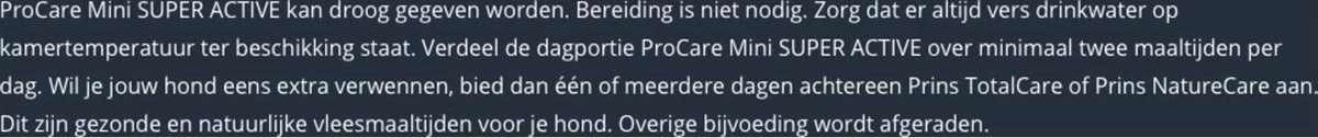 Prins Procare Super Active Mini - Hondenvoer - 3 Kg 8 Prins Procare Super Active Mini - Hondenvoer - 3 Kg - Afbeelding 6