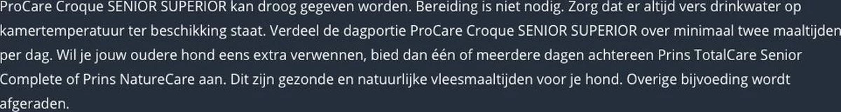 Prins Procare Croque Senior Superior - 10 KG 12 Prins Procare Croque Senior Superior - 10 KG - Afbeelding 10
