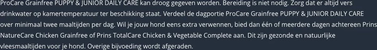 Prins Procare Daily Care Graanvrij - Hondenvoer - 7,5 Kg 10 Prins Procare Daily Care Graanvrij - Hondenvoer - 7,5 Kg - Afbeelding 8