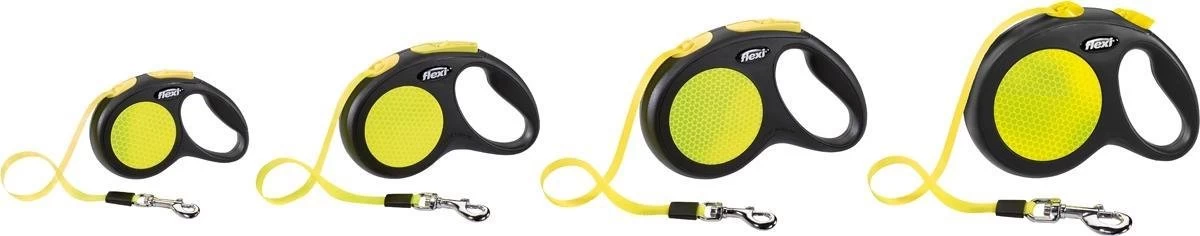 Flexi New Neon Tape - Hondenriem - Geel/Zwart - M - 5 M - (<25 Kg) 14 Flexi New Neon Tape - Hondenriem - Geel/Zwart - M - 5 M - (<25 Kg) - Afbeelding 12