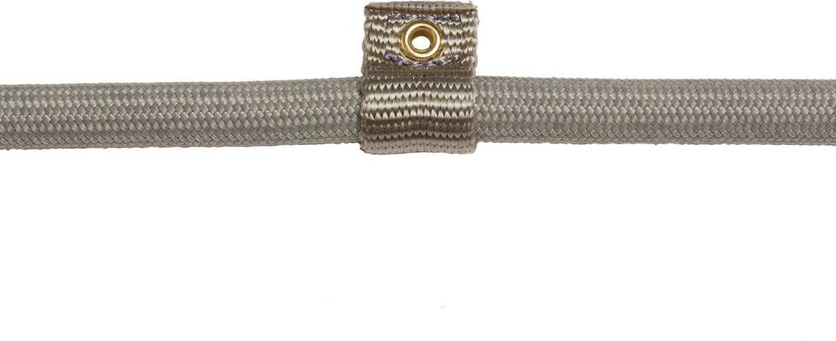 Rebel Petz - Honden Trainingslijn Met Halsband - Taupe, Zwart, Groen & Oranje - Maat Small Of Large - Kleur: Taupe, Maat: Large 6 Rebel Petz - Honden Trainingslijn Met Halsband - Taupe, Zwart, Groen & Oranje - Maat Small Of Large - Kleur: Taupe, Maat: Large - Afbeelding 4