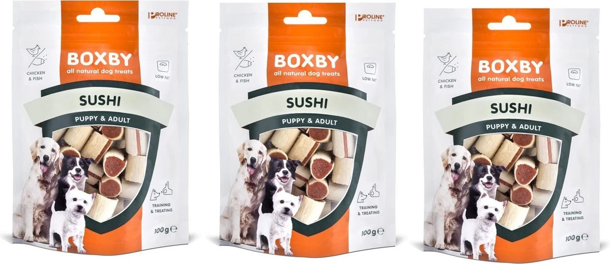 Proline Dog Boxby Original Sushi - Hondensnack Per 3 Zakjes