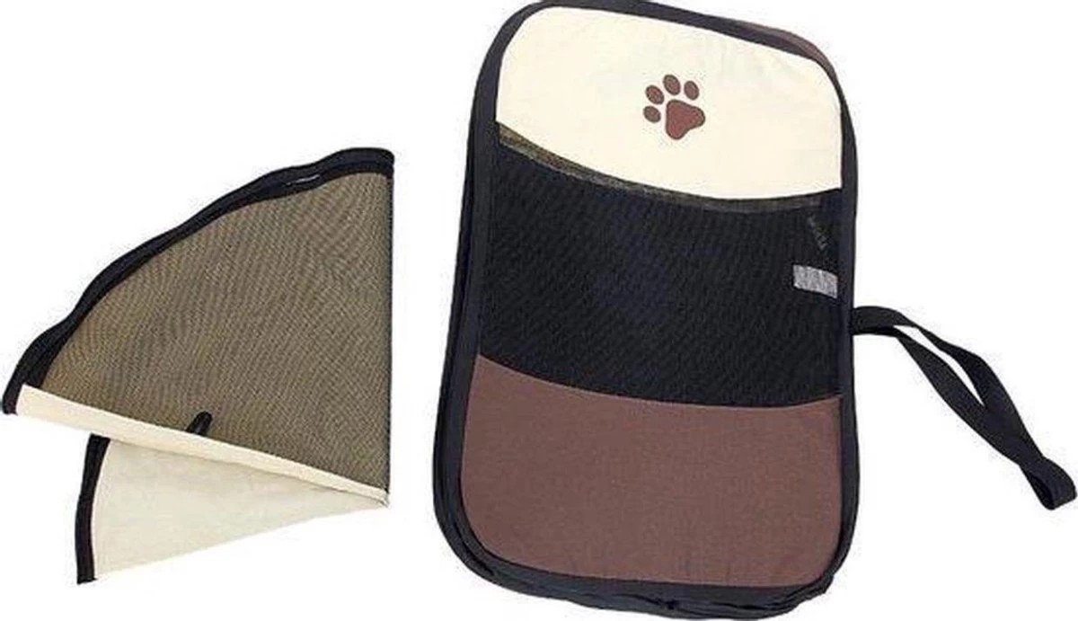 Opvouwbare Puppyren Bruin 90x90x60cm - Puppytent - Dogs&Co 4 Opvouwbare Puppyren Bruin 90x90x60cm - Puppytent - Dogs&Co - Afbeelding 2