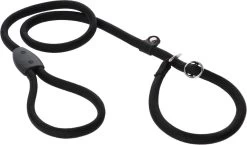 Adori Sliplijn Nylon Rond L/Xl - Hondenriem - Zwart