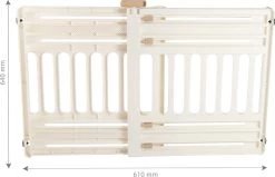 Iris Ohyama Huisdier Bariere PBR-600 - Kunststof - Wit/Beige - Uitschuifbaar -Dierenwinkel 1200x774