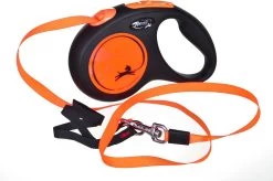 Flexi New Neon Tape - Hondenriem - Zwart/Oranje - M - 5 M - (<25 Kg) -Dierenwinkel 1200x797 3