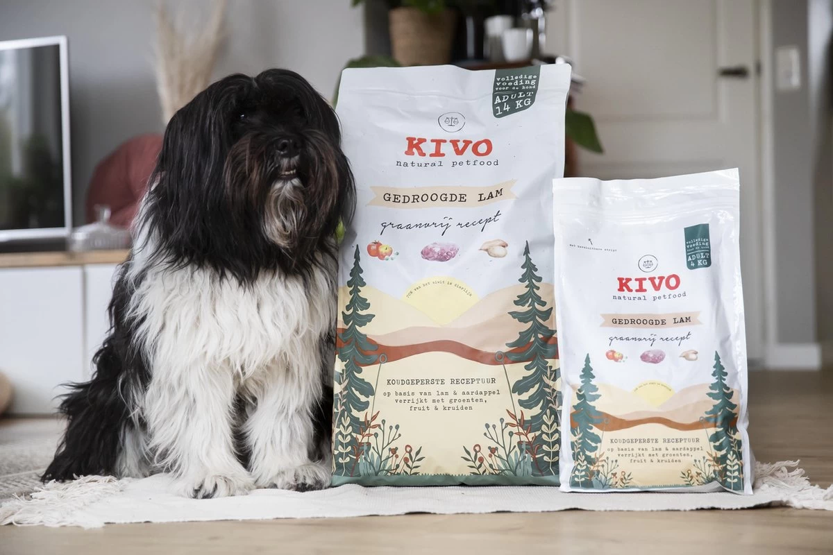 Kivo Petfood Hondenbrokken Gedroogde Lam - 14 Kg - Koudgeperst - Graanvrij 6 Kivo Petfood Hondenbrokken Gedroogde Lam - 14 Kg - Koudgeperst - Graanvrij - Afbeelding 4