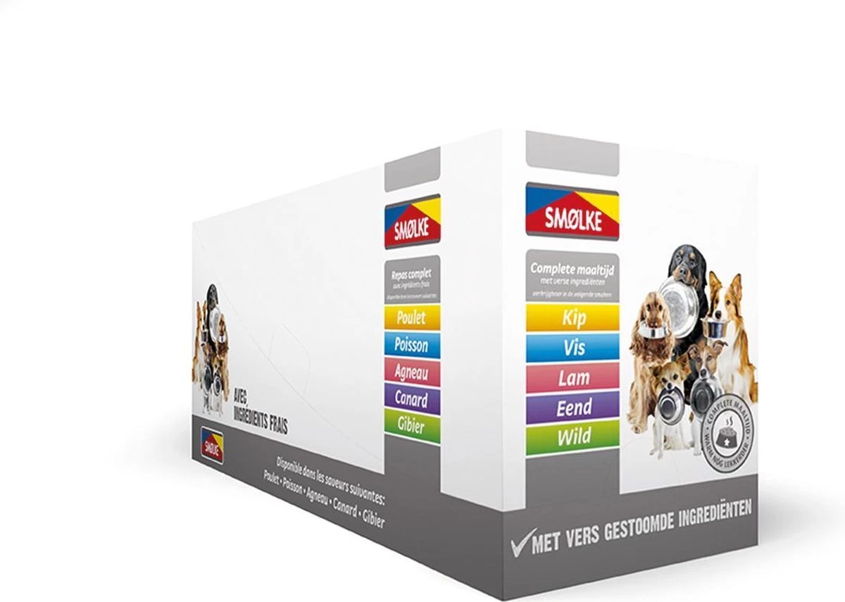 Smolke Hondenvoer Vers Gestoomd Multipack 10 X 395 Gr 3 Smolke Hondenvoer Vers Gestoomd Multipack 10 X 395 Gr