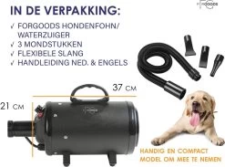 Forgoods Professionele Hondenfohn - Waterblazer Voor Honden - Hondenfohn Met 4 Opzetstukken - 2800W Verstelbaar Vermogen - Roze -Dierenwinkel 1200x890 1