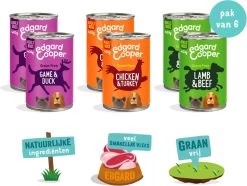 Edgard & Cooper Hondenvoer Multipack Kip - Wild - Lam 6 X 400 Gr -Dierenwinkel 1200x902
