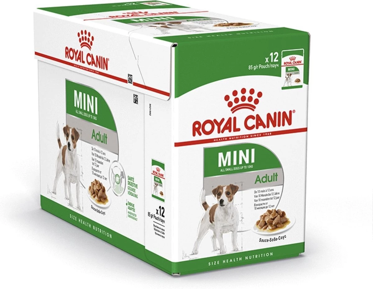 Royal Canin Shn Mini Adult Pouch - Hondenvoer - 12 X 85 G 3 Royal Canin Shn Mini Adult Pouch - Hondenvoer - 12 X 85 G