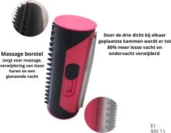 Ondervacht Kam- Hond Borstel - Klittenkam Voor Honden En Katten – Verwijderd Klitten En Voorkomt Verharing- Hondenkam Langharig - Hondenborstel Kortharig- Huisdierborstel - Vachtverzorging- Hondenborstel Rood -Dierenwinkel 1200x938 1