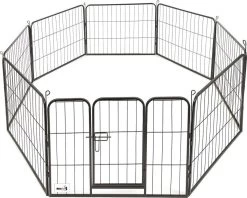 MaxxPet Puppyren - Hondenbench - Hondenren- Puppyren Met 8 Kennelpanelen - Staal -80 X 60 Cm Ø 210 Cm -Dierenwinkel 1200x964 1