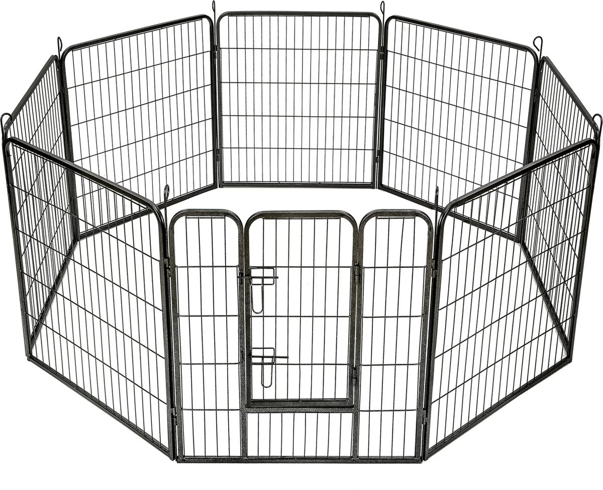 8-hoekige Puppyren Hondenren Puppykennel 80 Cm Hoog Ø 210 Cm 401717 8 8-hoekige Puppyren Hondenren Puppykennel 80 Cm Hoog Ø 210 Cm 401717 - Afbeelding 6
